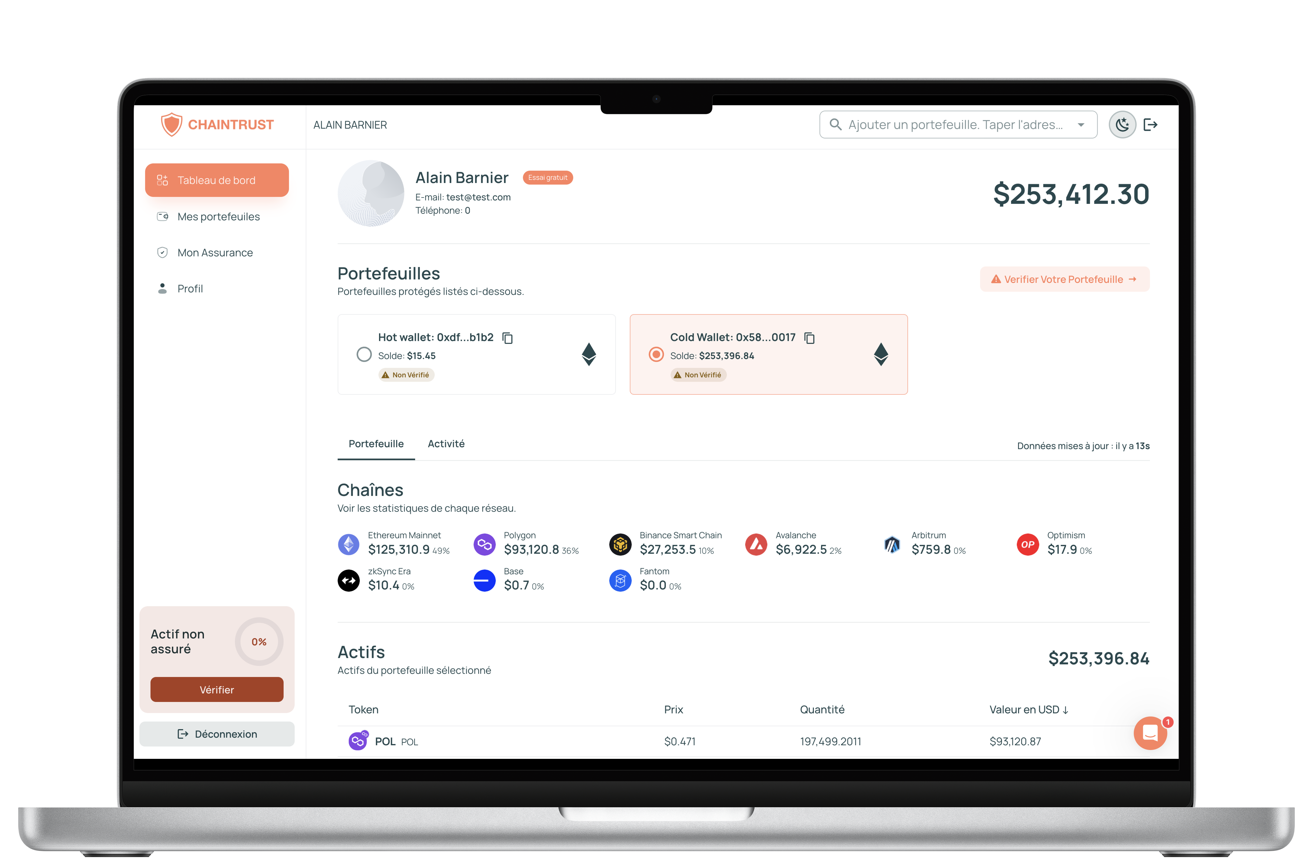 Options d'assurance crypto